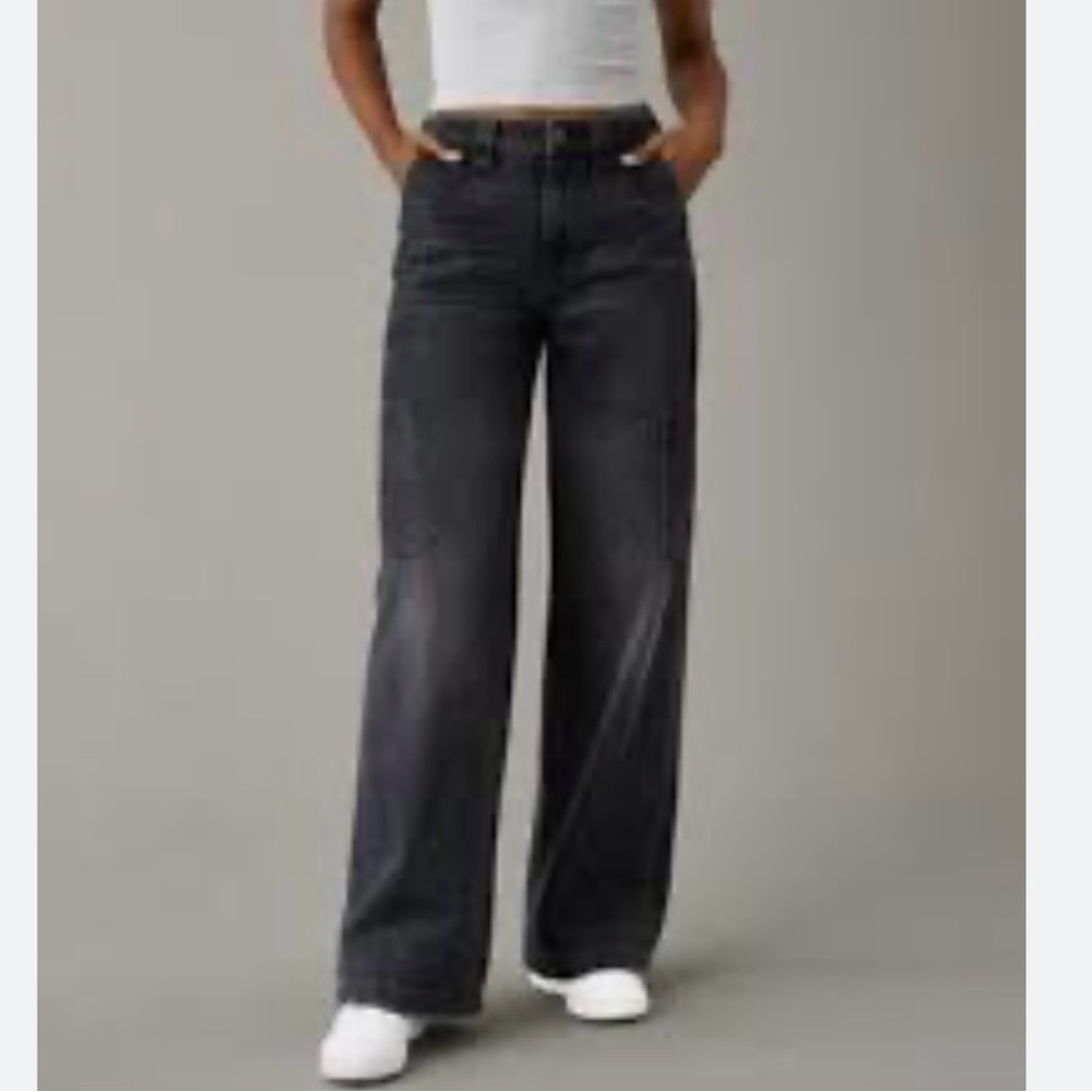 American Eagle Baggy Jean in Black